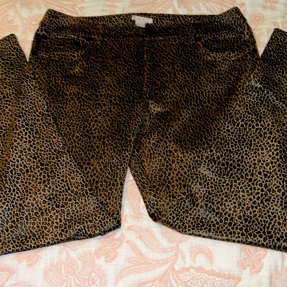 Eric Leopard Print With A Shiny Stretchy Material… - image 2